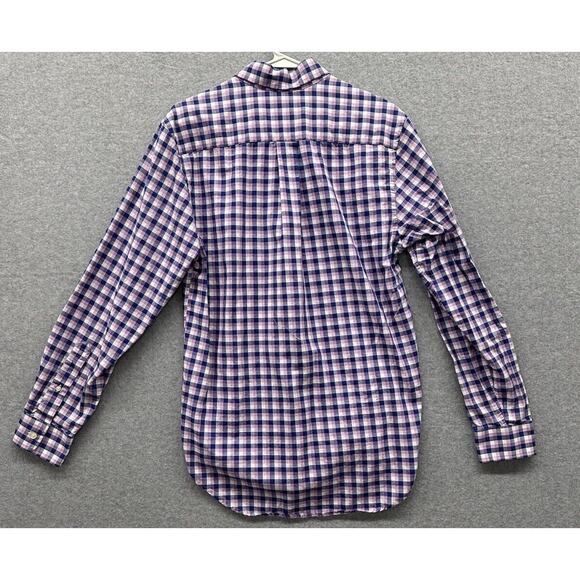 Vineyard Vines Shirt Mens Small Slim Fit Murray Gingham Plaid Preppy Pink Blue S - Picture 6 of 7